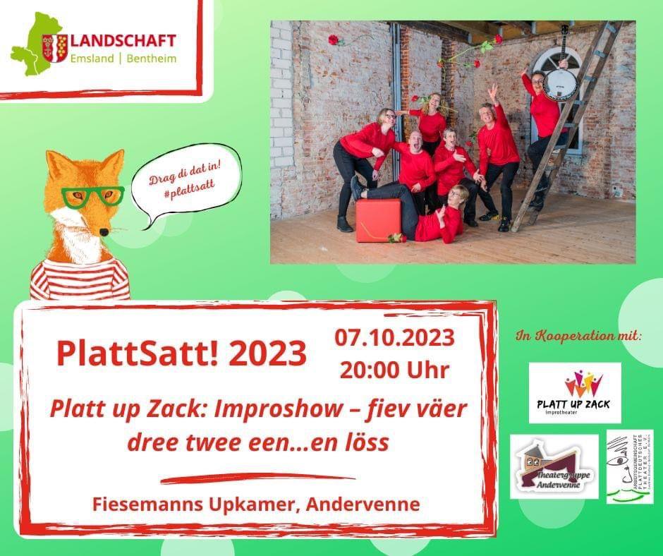 Plattsatt am 07.10.2023 auf Fiesemanns Upkamer